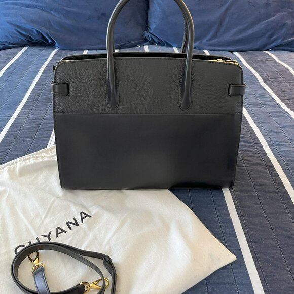 Cuyana Work Satchel in Black - Picture 3 of 13